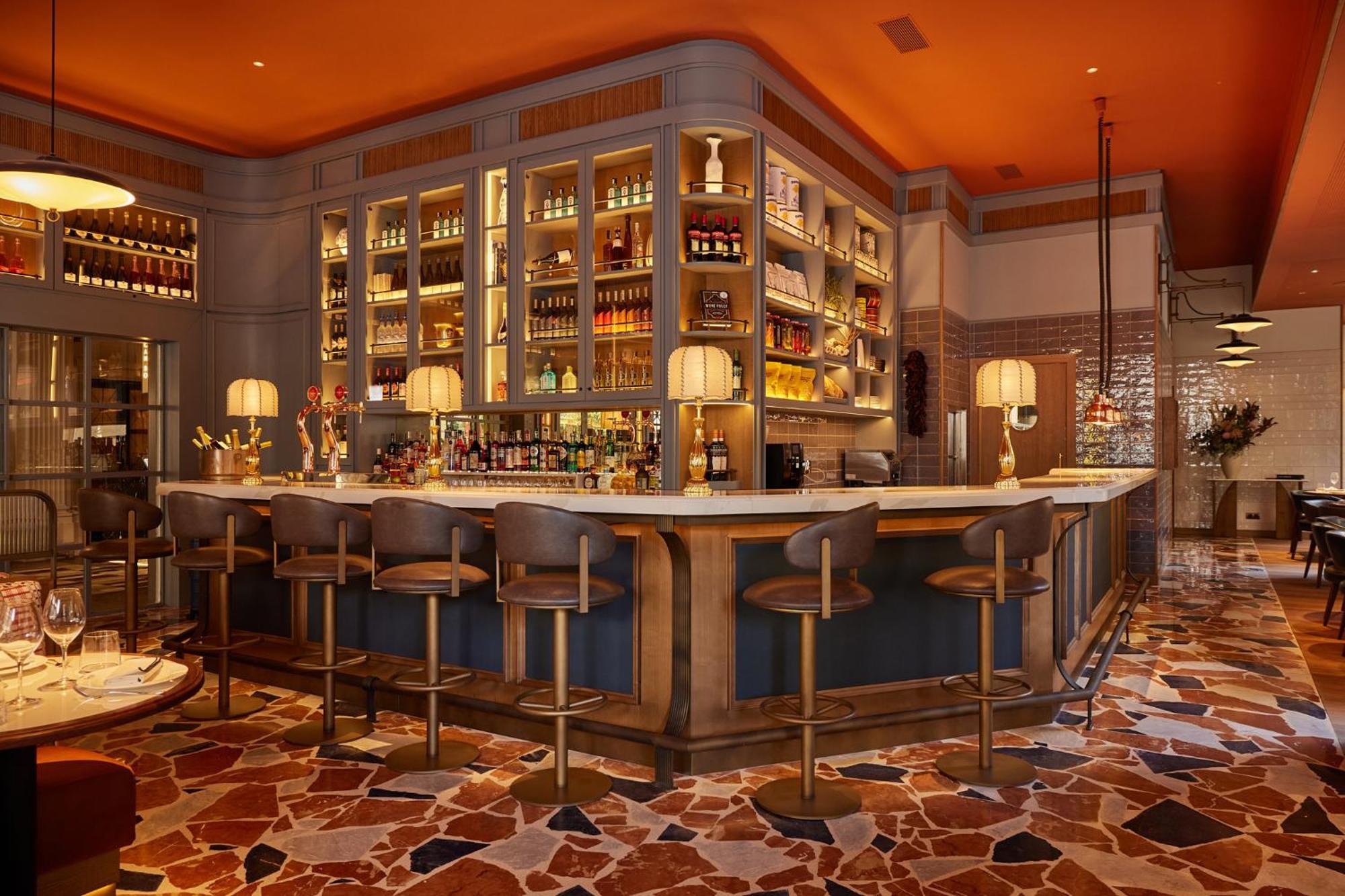 Grand Hotel Central, Small Luxury Hotels Барселона Екстериор снимка The bar at the restaurant